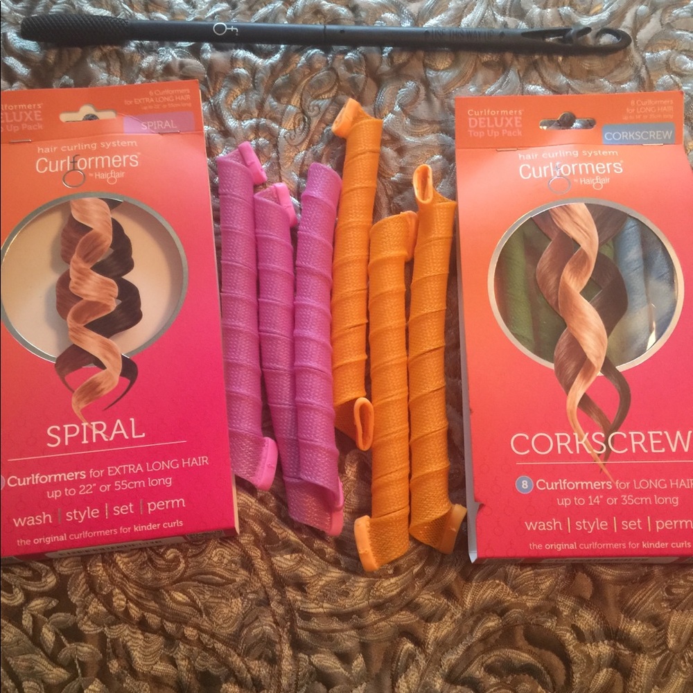 Curlformers 6 spiral and 6 corkscrew plus tool